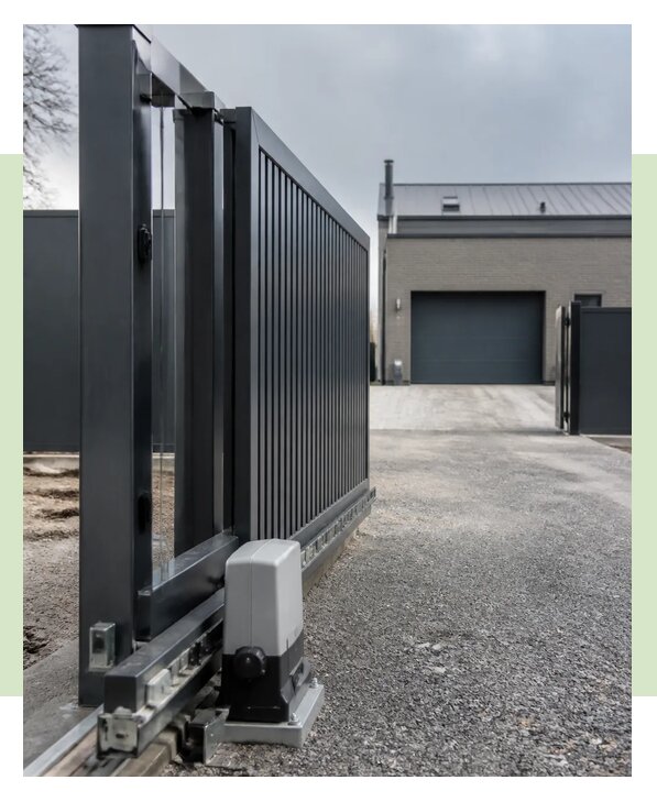 Откатные ворота с автоматикой под ключ для дома в Коврове